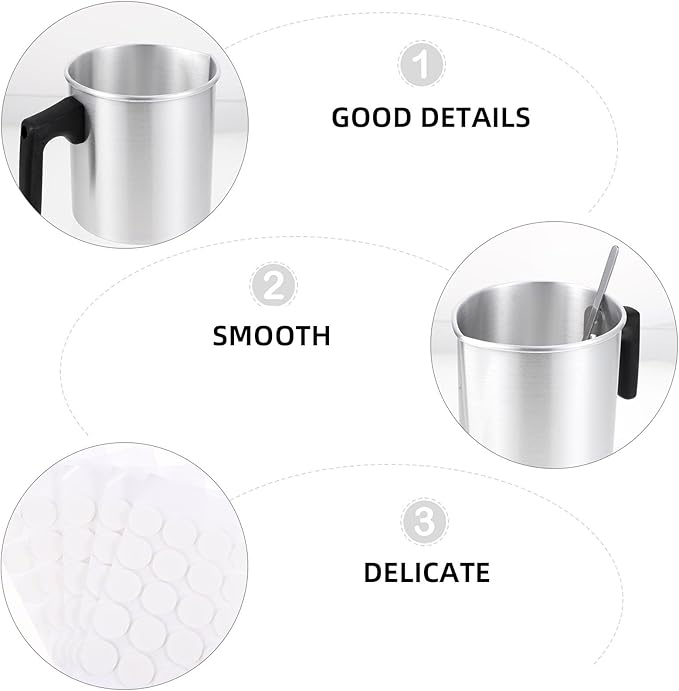 TOKIDNY Stainless Steel Candle Making Pouring Pot with Spout DIY Wax Melting Cup for Candle Making Tools High-Temperature Melting Pot Suitable for Beginners and Professionals Random Color