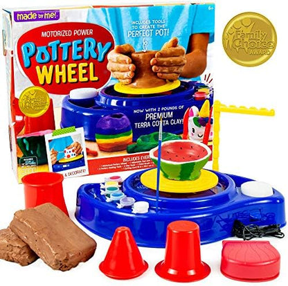 Made By Me Motorized Power Pottery Wheel - At Home Pottery Making – Clay Sculpting Activity for Kids Ages 6 and Up by MadebyMe
