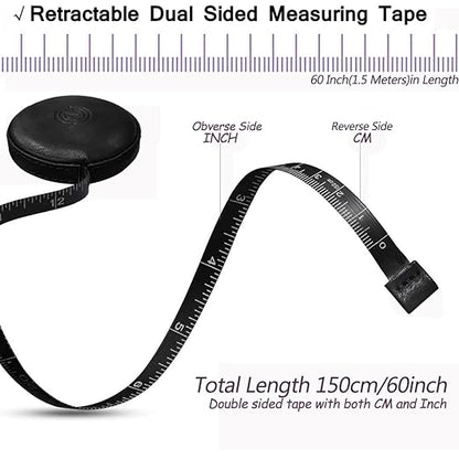 Tape Measure, 4 Pack Measuring Tape for Body Cloth Measurement Tape for Sewing Tailor Fabric Measurements Double Scale Soft Pink & White Tape Measure Retractable Measuring Tape Set