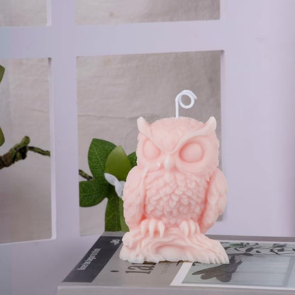 Owl Animal Silicone Candle Molds Epoxy Resin Wax Mold Silicone Animal Shapes Mold for Candle Craft Making Gift Decoration