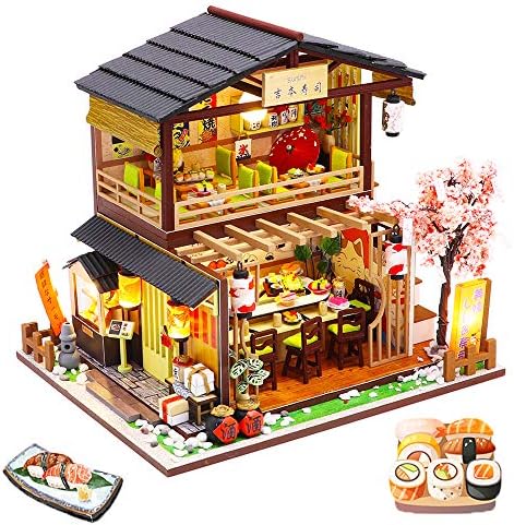 Spilay Book Nook Kit for Adults, Japanese DIY Miniature House Kit by SpilayDIYDollhouseMiniature
