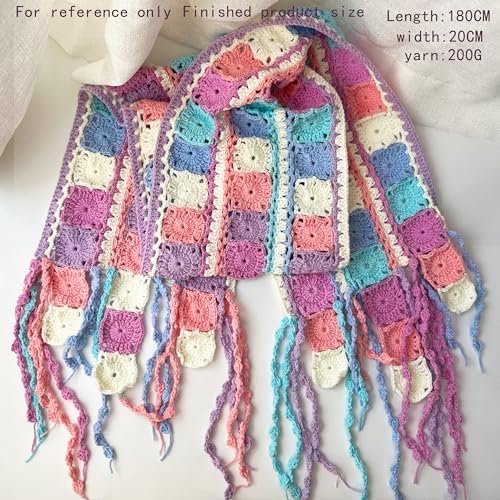 Yarn for Crocheting and Knitting 12 * 1.76 Oz (50G) /195yd,Fine/Fingering Weight (1),Cotton 60% Acrylic40%,Soft Yarn kit for Making Granny Squares and amigurumi (Christmas Color) - Image 7