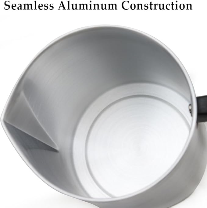 EricX Light Candle Making Pouring Pot, 4 pounds, Dripless Pouring Spout & Heat-resisting Handle Designed Wax Melting Pot, Aluminum Construction Candle Making Pitcher