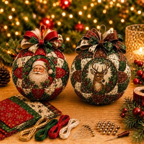 SellQuick Christmas Classics Patchwork Ornament DIY Kit，A+C by Unknown