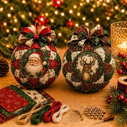 SellQuick Christmas Classics Patchwork Ornament DIY Kit，A+C by Unknown
