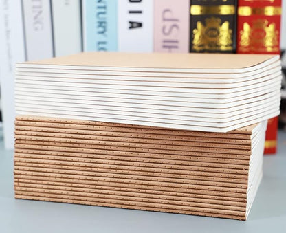 32 Pack Notebook Journals for Travelers, Students and Office, Writing Diary Subject Notebooks Planner with Thick Paper, 60 Pages, 30 Sheets, 8.3x5.5 inch, A5 Size, Travel Journal Set (Blank)