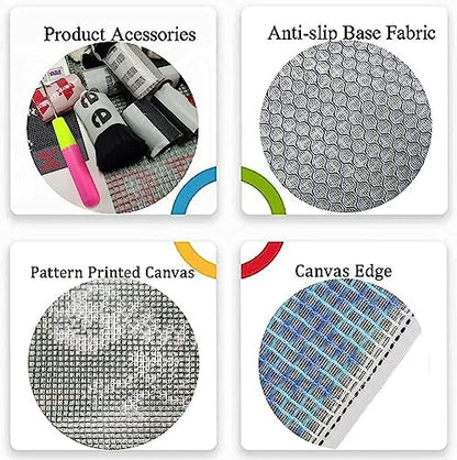 MIAOLLUN Christmas Latch Hook Kit for Adults Beginner, Church DIY Crochet Yarn Rugs Hooking Craft Needlework Kit with Color Preprinted Pattern for Home Decoration Festival Gift 20X15inch - Image 3