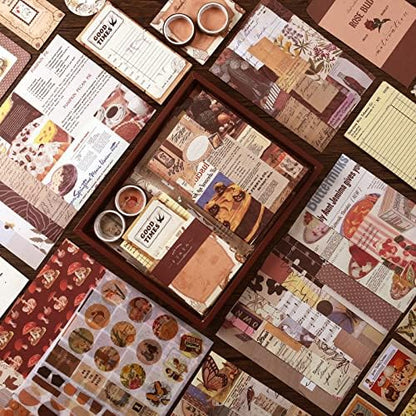 Scrapbook Supplies Kit, Vintage Junk journaling Supplies, Scrapbooking Kit - Image 3