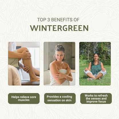 Nature Packaged Wintergreen Essential Oil - Direct from Bio-Young Aromas China - Steam Distilled - Aceite de Gaulteria for Aromatherapy, Massage, Diffuser, DIY Candle and Soap Making - 22lbs