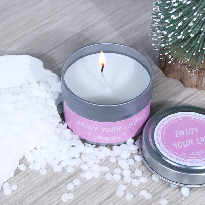 DIY Candle Making Supplies for Adults and Beginners, Including Soybean Wax, Exquisite Stickers, Candle Jars, Wicks, and Homemade Candle jar Sets with Essential Oils. - Image 2