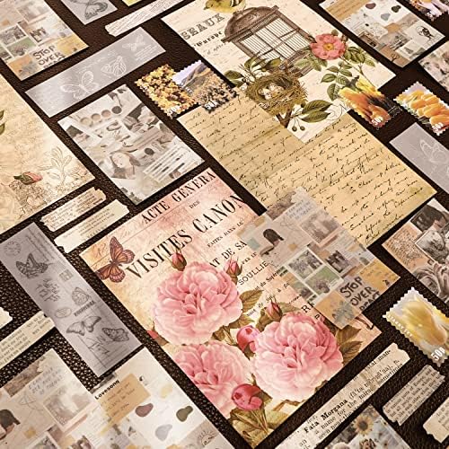 GNILLKO 300 PCS Vintage Scrapbook Supplies Kit - Image 7