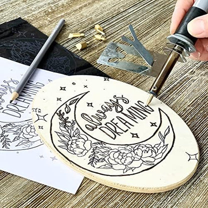 ArtSkills Wood Burning Kit for Beginners - 48 Piece Woodburning Gift Set - Image 5