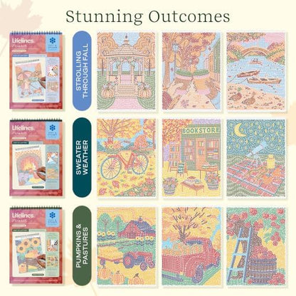 Lifelines FlowArt Activity Pads 3-Pack, Dot-by-Letter Guided Coloring Books - Image 4