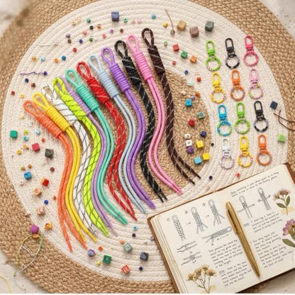 24 Pack Paracord Keychain Bag Charms, Rope Keychain - Image 4