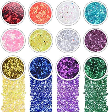 Silicone Resin Molds Kit 26PCS, Epoxy Molds, Large Casting with 12 Glitter Sequins for UV Casting, Including Sphere, Cube, Pyramid, Square, Coaster, Stone & Pendants - Image 3