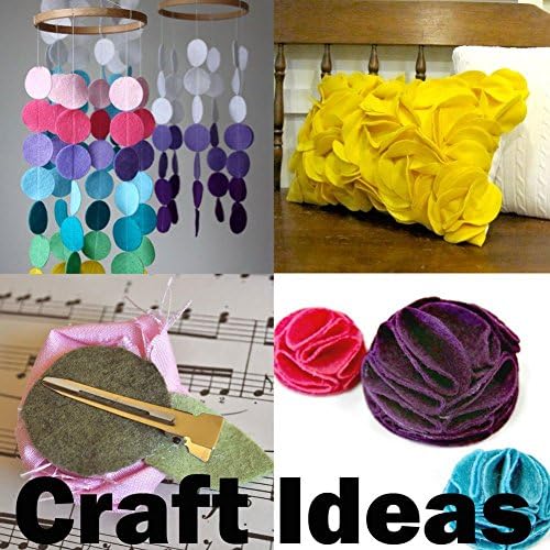 Playfully Ever After Black Craft Felt Circles (5 Inch - 18pc) - Image 4