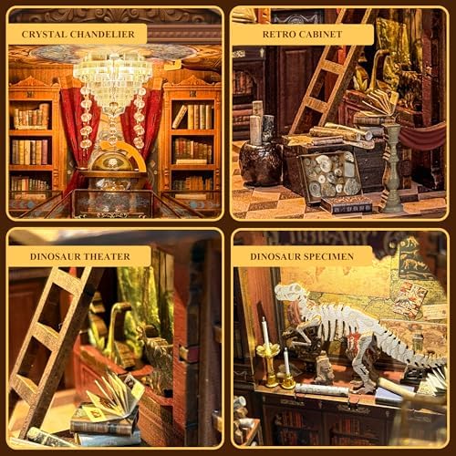 Book Nook Kit DIY Miniature House 3D Wooden Puzzle - Reading Hall - Image 4