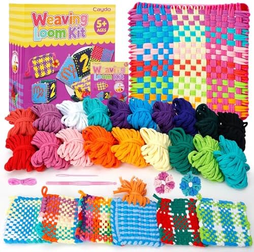 Caydo Weaving Loom Kit Toys, Pot Holder Loom Kits by Caydo