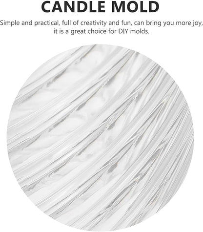 NUOBESTY DIY Plastic Spiral Candle Mold Manual Aromatherapy Candle Making Mould for Handcrafted Wax Melts Crafting Tool and Handmade