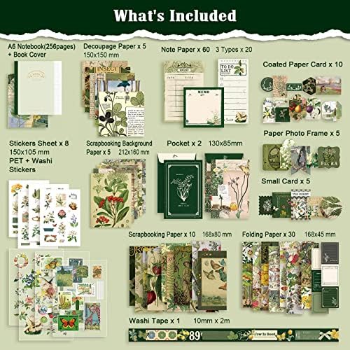 Scrapbook Supplies Kit, Vintage Junk journaling Supplies, Scrapbooking Kit - Image 4