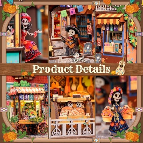 CUTEBEE Book Nook Kit - DIY Miniature House 3D Wooden Puzzle for Adults - Image 4