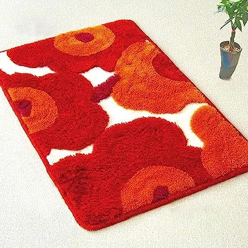 ZFFLYH Latch Hook Kits DIY Crochet Yarn Rugs Tapestry Hooking Needlework Crafts Arts Kit Color Preprinted Pattern Home Decoration Festival Gift for Adults and Beginner by ZFFLYH