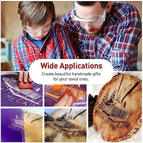 Torch Paste - The Original Wood Burning Paste | Made in USA Heat Activated Non-Toxic Paste for Crafting | Accurately & Easily Burn Designs on Wood, Canvas, Denim & More - Pack of 3 Jars + 3 Squeegees - Image 6