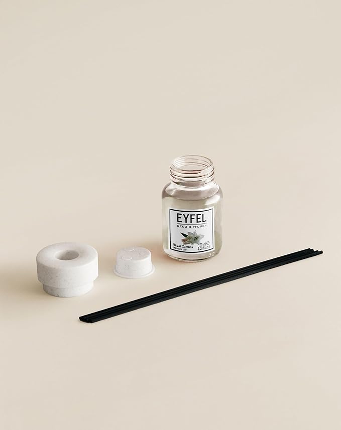 EYFEL Reed Diffusers for Home – White Lily Reed Diffuser Set 4.05 fl oz Oil Diffuser Sticks, Bathroom Diffuser, Home Fragrances, Scented Sticks, Home Décor