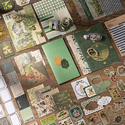 JOYCHOIC Vintage Junk Journal Supplies Aesthetic Journaling Kit, Scrapbook Papers Stickers Large Collection for Bullet Scrapbooking Materials, Planner DIY Arts Craft Collage, Adults - Image 3
