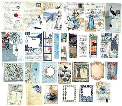 Esweny 200PCS Vintage Scrapbooking Supplies Kit for Journaling, Scrapbook Sticker Paper Pack for Junk Journal Planners Aesthetic Cottagecore Room Decor Wall Art Collage Album - Image 4