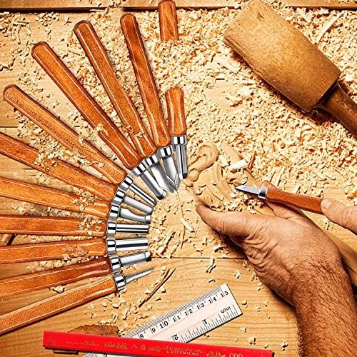 AUGSUN Wood Carving Knife Set, 20 PCS Wood Carving Kit - Image 2