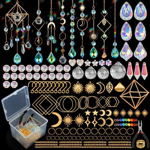 DIY Suncatchers, 400pcs Sun Catchers Supplies Kit Art and Crafts for Adults by HYBEADS
