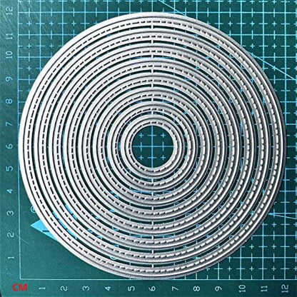 Big Round Cutting Dies Handmade DIY Paper Cards Album Decoration Stencils Template Embossing for Card Scrapbooking Craft Circle by ZbFwmx