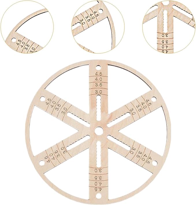 Wick Centering Tool Cotton Wick Holder Candle Making Round Hand Tool Reusable Accessories Wooden Wick Stabilizer Holder, Diameter 5.91 inch