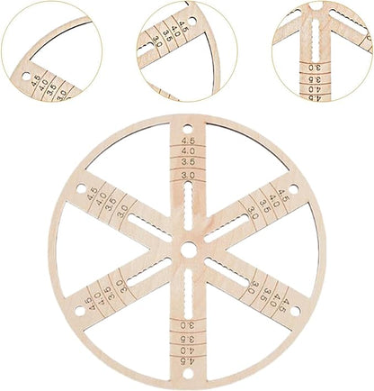 Wick Centering Tool Cotton Wick Holder Candle Making Round Hand Tool Reusable Accessories Wooden Wick Stabilizer Holder, Diameter 5.91 inch