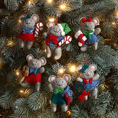 Bucilla 89288E Felt Applique Christmas Ornament Kit, Night Before Christmas, Set of 6 - Image 3