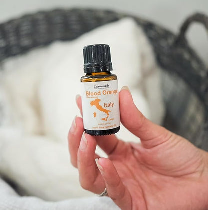Nature Packaged Blood Orange Essential Oil - Direct from Citrusmade in Sicily - Pure Essential Oil for Diffusers and Aromatherapy - Natural Citrus Scent | 100% Pure Therapeutic Grade (15ml)