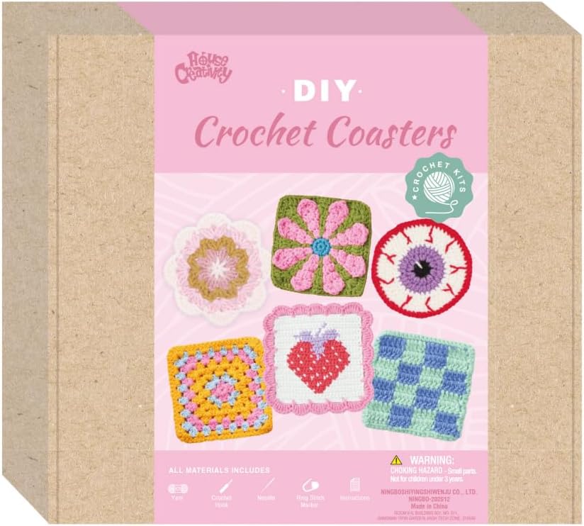 HOUSE CREATIVITY Crochet Kit for Beginners Adults - Complete Set with 20 Colors Yarn, Video Tutorials, Hooks | Learn to Crochet DIY Craft Kit for Women & Adults - Image 7