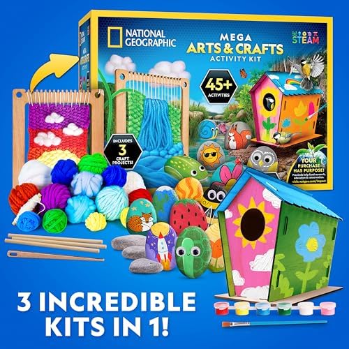 National Geographic Mega Arts and Crafts Activity Kit for Kids Ages 8-12 - Image 2