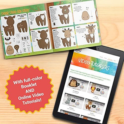 Craftorama Sewing Kit for Kids, Fun and Educational Animal Craft Set for Boys and Girls Age 7-12, Sew Your Own Felt Animals Craft Kit for Beginners, 165 Piece Set - Image 5