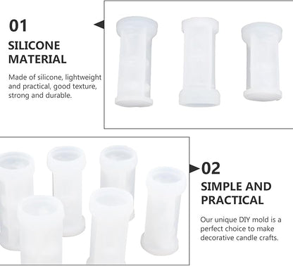 6Pcs Chess Shape Silicone Mold for Candle and Soap Making DIY Epoxy Casting Molds for Handmade Chess Crafts Creative Wax Melt and Candle Craft Kit