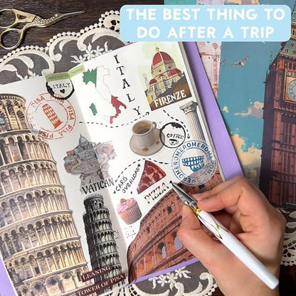 Travel Stickers for Scrapbooking & Journaling - Travel Scrapbook Supplies - Image 3