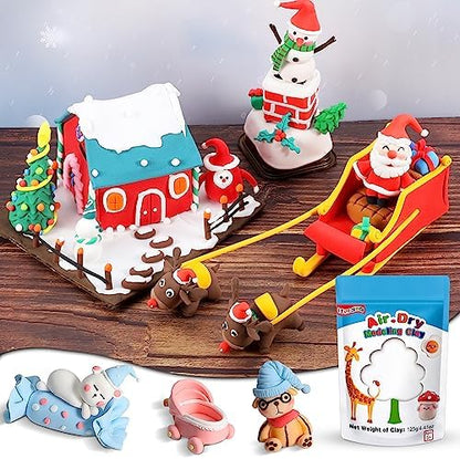 ifergoo 125g Foam Magic Modeling Clay, 4.41 oz White Air Dry Clay for Kids - Image 6