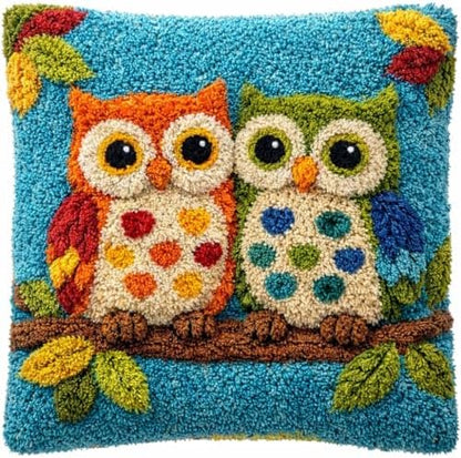 YOOTOM Owl Latch Hook Pillow Kits,Embroidery Cushion Making Kits by YOOTOM