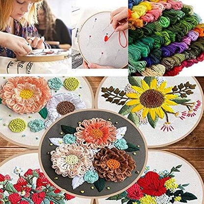 YITOHOP 200pcs+ Embroidery Floss kit, Friendship Bracelet String Kit with Organizer Box-Included 100pcs Friendship Bracelet Floss Thread,Cross Stitch Kits Xmas Gifts - Image 5