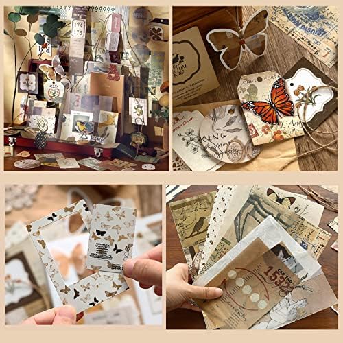 YagCu Aesthetic Journaling Supplies Kit, Bullet Journals Set Junk Journal, Vintage Scrapbooking Stationary, Arts Craft Scrapbook kit, Large Collection for Women Adults Beginners - Image 6