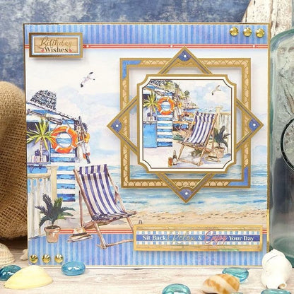 Hunkydory Crafts Deluxe Craft Pad - Picturesque Pastimes: 20-Sheet A4, Gold Foiled & Die-Cut Toppers, Cardstock, Inserts - Image 4