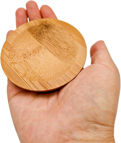 4PCS Mosaic Bamboo Coasters for Crafts, Blank Base Trays, Drinking Cup Coaster, Plant Coaster, Art Plate,DIY Mosaic Supplies (Bowl Shaped)