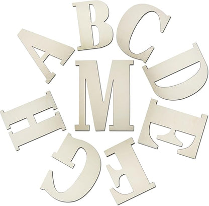 12 Inch Large Unfinished Wood Number, Paintable Unfinished Blank Wooden Numbers Board Unfinished Wood Slices for Birthday Wedding Graduate Party Wall Hang Decor - 1