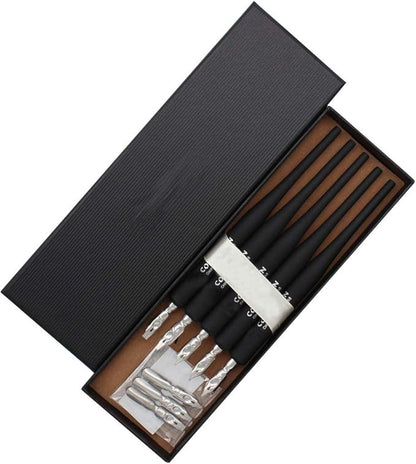 SIPLIV Plastic Professional Manga Gothic Pen Dip Pen Set with 5 Nibs Manga Calligraphy Drawing Pen Kit - 5 Pcs, Black